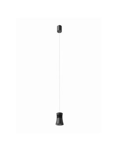 Foco colgante LED Pagoda  negro 12,5W con altura regulable