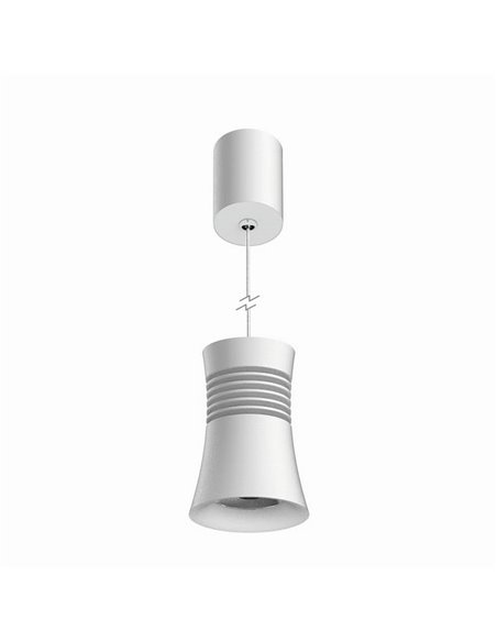 Lámpara LED colgante minimalista blanca Pagoda