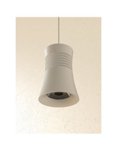 Lámpara LED colgante minimalista blanca Pagoda