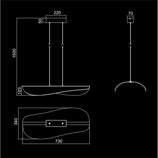 Lampe suspendue LED moderne Bianca