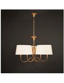 Lámpara de Techo Paola Dorada 3 Brazos Ø77Cm 6XE14 3540
