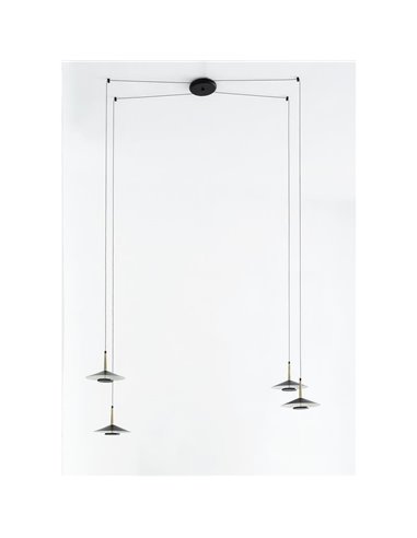 Lampe de plafond LED Orion 32W 4 abat-jour