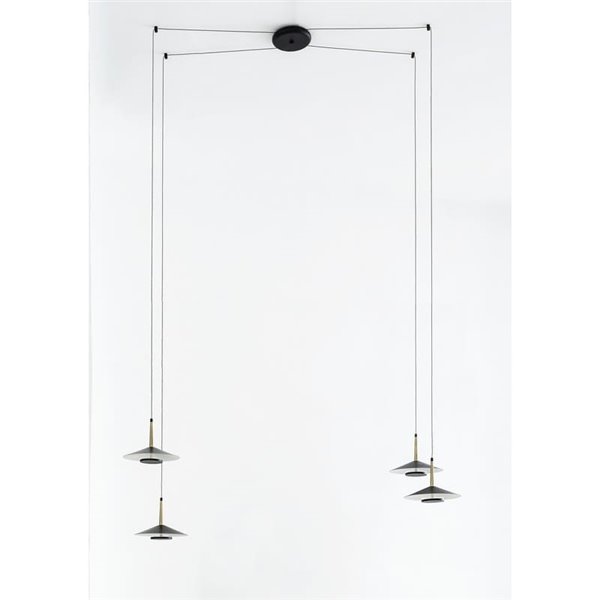 Candeeiro de teto LED 4 abajures Orion 32W