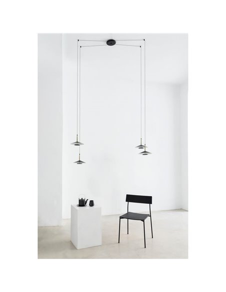 Lampe de plafond LED Orion 32W 4 abat-jour