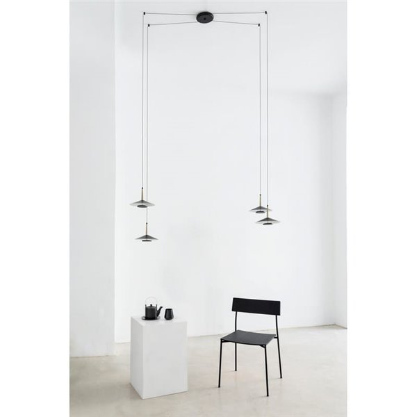 Candeeiro de teto LED 4 abajures Orion 32W