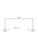 Lámpara de techo LED 2 Pantallas Orion