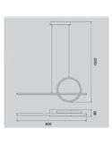 Lámpara colgante LED minimalista KiteSurf