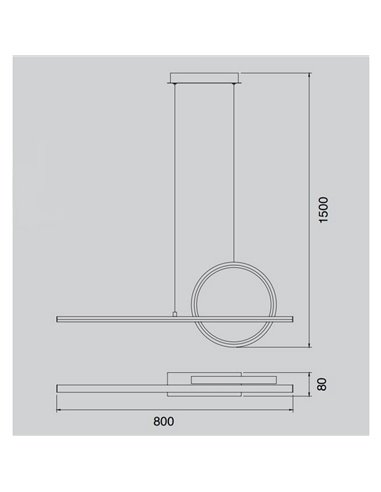 Lampe suspendue LED minimaliste KiteSurf