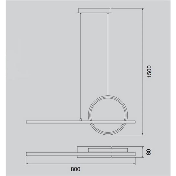 Lámpara colgante LED minimalista KiteSurf
