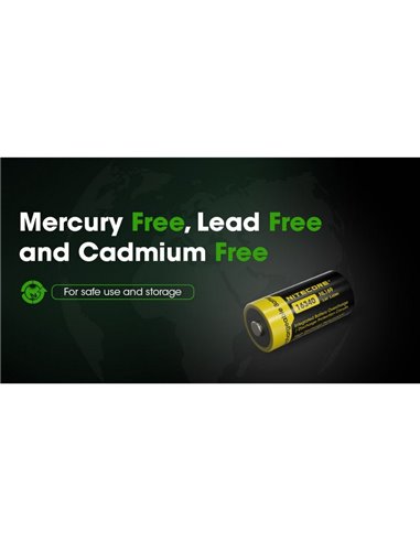 Batería recargable NL169 16340 Li-Ion 950mAh 3.6V