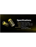Batería recargable NL169 16340 Li-Ion 950mAh 3.6V