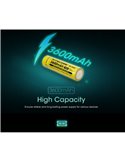 Bateria recarregável de íons de lítio NL1836 3600mAh 3,6V