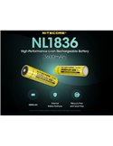Batería NL1836 recargable Li-Ion 3600mAh 3.6V