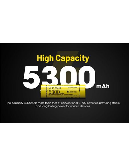 Batterie rechargeable NL2153 5300mAh 3.6V