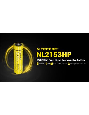 Bateria recarregável NL2153 5300mAh 3,6V