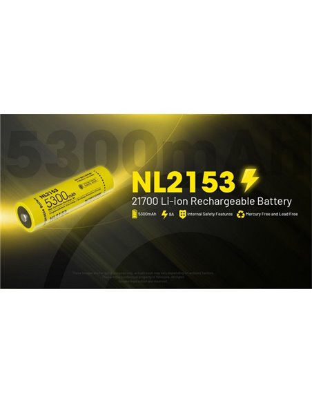 Bateria recarregável NL2153 5300mAh 3,6V