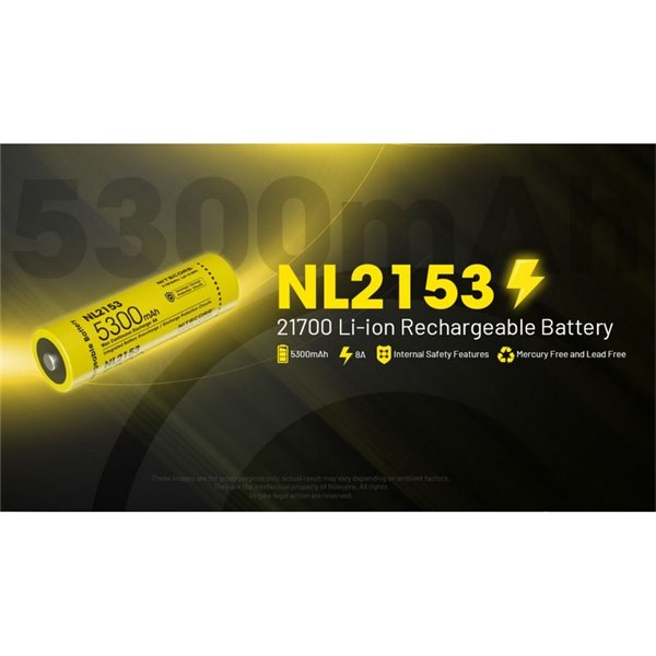 Bateria recarregável NL2153 5300mAh 3,6V