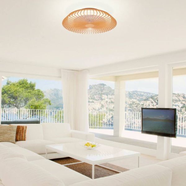 Ventilador de techo LED madera Himalaya Amb| LeonLeds