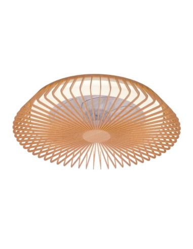 Ventilateur de plafond LED en bois Himalaya | LeonLeds