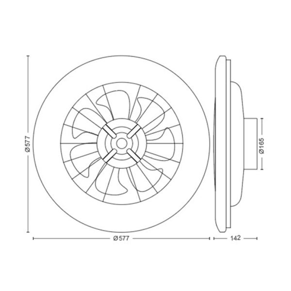 Plafón Ventilador LED de techo AMIGO...