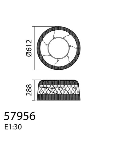 Ventilateur de plafond LED Ibiza en rotin blanc, Ø61cm, 24W, CCT avec télécommande