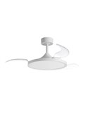Ventilador de techo LED 30W con aspas abatibles CORFU blanco, Ø107cm 33W, CCT con mando