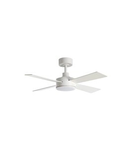 Ventilador de techo con luz LED Ø107cm 24W TASOS blanco, motor DC, aspas reversibles, CCT con mando a distancia 2