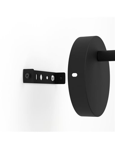 Applique murale CARLTON 7 noire et cuivre, style industriel E27 (non incl.)