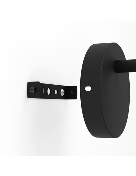 Applique murale CARLTON 7 noire et cuivre, style industriel E27 (non incl.)