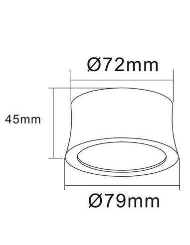 Refletor LED GOWER Arena, branco/preto com cor clara à escolha 3000K 520 Lm/ 4000K 560 Lm