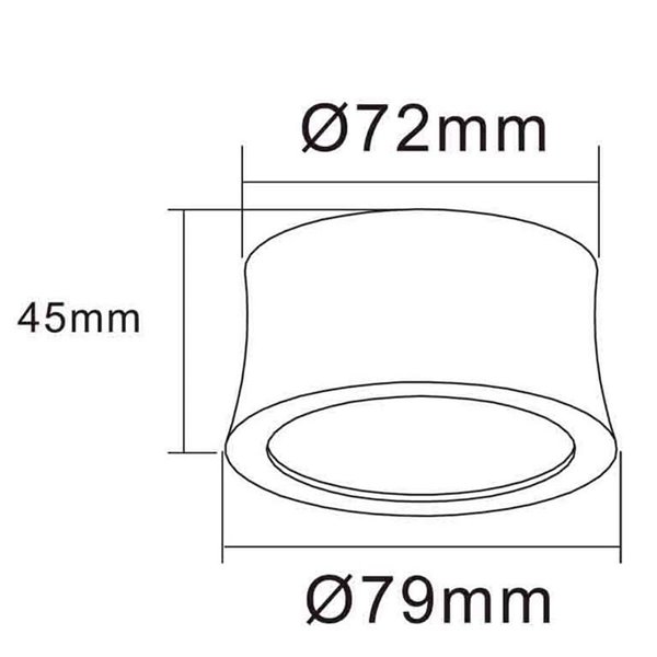 Refletor LED GOWER Arena, branco/preto com cor clara à escolha 3000K 520 Lm/ 4000K 560 Lm
