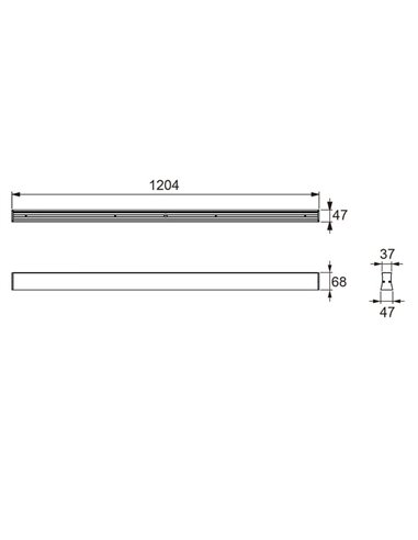 Plafon LED HANOK 38W 110º Preto 3000K-2850 Lm / 4000K-3000 Lm