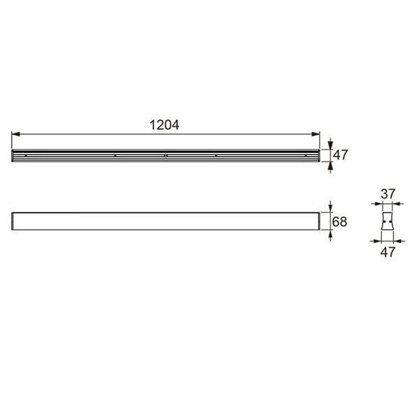 Plafón LED de techo HANOK 38W 110º Negro 3000K-2850 Lm / 4000K-3000 Lm