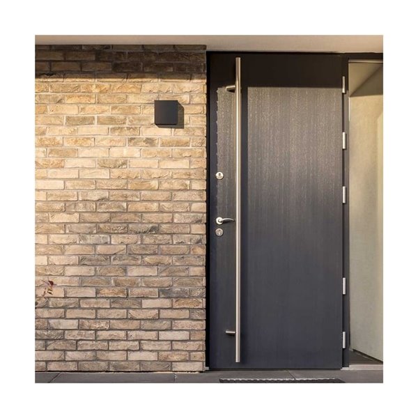 Aplique exterior LED cuadrado OPEN antracita, con luz arriba y abajo y aspas abatibles, 2x5W 4000K