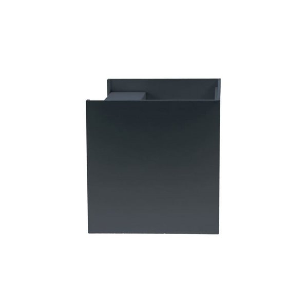 Aplique exterior LED cuadrado OPEN antracita, con luz arriba y abajo y aspas abatibles, 2x5W 4000K