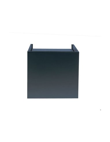 Applique d'extérieur LED carrée anthracite OPEN, avec éclairage direct et indirect et pales rabattables, 2x5W 4000K