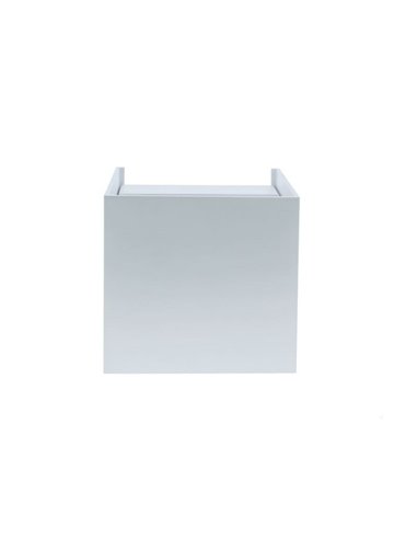 Luminária de parede LED quadrada OPEN para exterior, em branco, com luz ascendente e descendente 2x5W 4000K