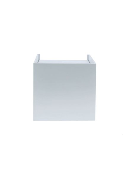 Applique d'extérieur carrée à LED OPEN blanche, avec éclairage direct vers le haut et vers le bas 2x5W 4000K