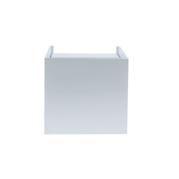 Applique d'extérieur carrée à LED OPEN blanche, avec éclairage direct vers le haut et vers le bas 2x5W 4000K