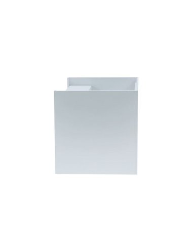 Aplique exterior LED cuadrado OPEN blanco, con luz arriba y abajo 2x5W 4000K