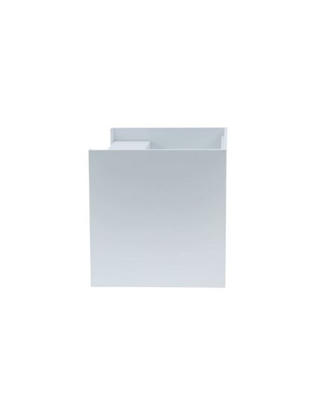 Aplique exterior LED cuadrado OPEN blanco, con luz arriba y abajo 2x5W 4000K