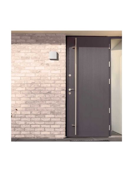 Aplique exterior LED cuadrado OPEN blanco, con luz arriba y abajo 2x5W 4000K