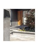 Aplique de pared solar LED negro RAKSSA, con panel solar, interruptor y 4 intensidades, 5.2W 1000Lm 4000K IP54