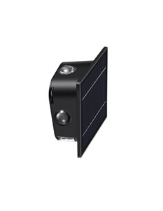 Aplique de exterior LED solar CALM, con sensor crepuscular, negro IP54 150Lm 2CCT 3000K-6000K