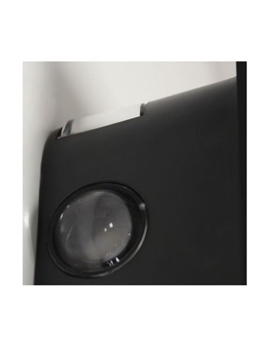 Aplique de exterior LED solar CALM, con sensor crepuscular, negro IP54 150Lm 2CCT 3000K-6000K
