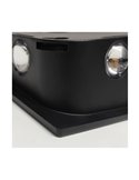 Aplique de exterior LED solar CALM, con sensor crepuscular, negro IP54 150Lm 2CCT 3000K-6000K