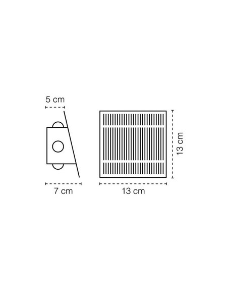 Aplique de exterior LED solar CALM, con sensor crepuscular, negro IP54 150Lm 2CCT 3000K-6000K