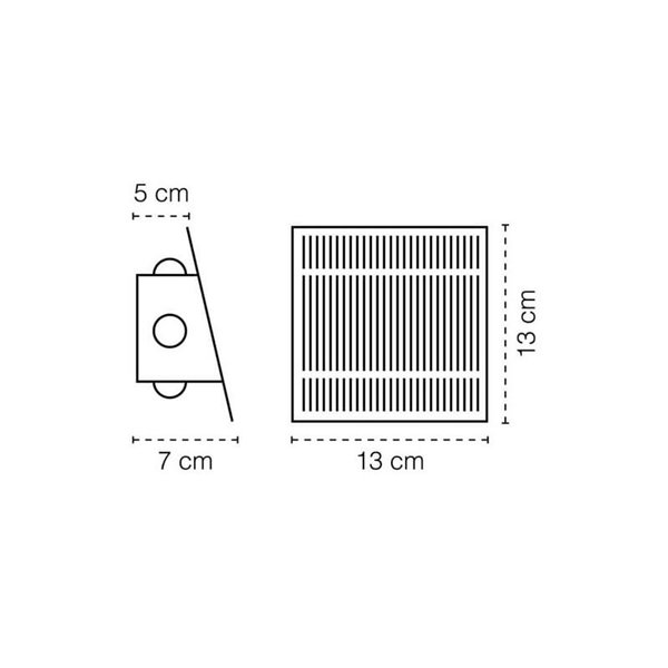 Aplique de exterior LED solar CALM, con sensor crepuscular, negro IP54 150Lm 2CCT 3000K-6000K
