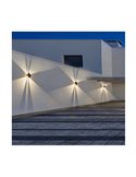 Applique murale solaire d'extérieur à LED CALM avec capteur crépusculaire, noire, IP54, 150 lm, 2 CCT, 3 000 K-6 000 K