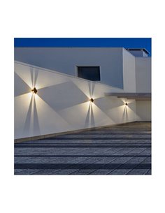 Aplique de exterior LED solar CALM, con sensor crepuscular, negro IP54 150Lm 2CCT 3000K-6000K 2